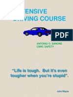 Defensive Driving Course: Antonio O. Sanone CBNC Safety