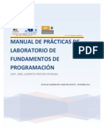 Manual de Prácticas de Laboratorio de Fundamentos de Programación