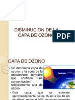 Disminucion de La Capa de Ozono