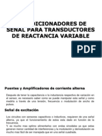 Acondicionadores de Señal para Reactancia Variable