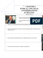 Ethical Issues For A Sales Person