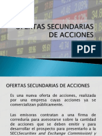 Ofertas Secundarias de Acciones