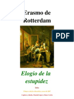 Erasmo de Rotterdam Elogio de La ESTUPIDEZ