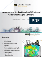 Validation Verification Internal Combustion Ansys