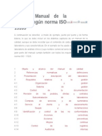 Manual de La Calidad Según Norma ISO 15189