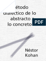 El Metodo Dialectico de Lo Abstracto A Lo Concreto