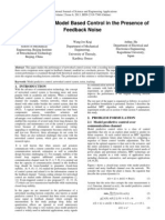 Moving Horizon Model Based Control in The Presence of Feedback Noise