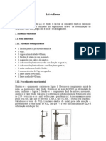 Relatório - Lei de Hooke