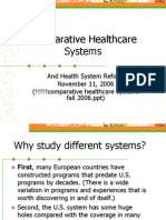 Comparative Healthcare Systems