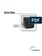 Velodyne MiniVee 10 Manual