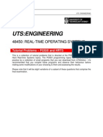 Real-Time Operating Systems - POSIX and HRTS Tutorial Problems PDF