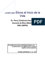 6ta. Clase Dilemas Éticos Al Inicio de La Vida