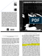 1.4. DE AZEVEDO, Fernando. La Educación, Proceso Social General. Pp. 81 - 87, 92 - 98