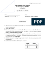 1112 Final Eng.1 s4 Question-Answer Book