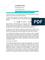 El ACTO HUMANO Y SU DIMENSIÓN MORAL