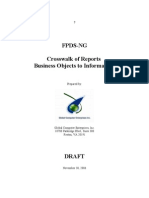 FPDS-NG Crosswalk of Reports Business Objects To Informatica