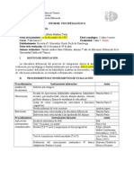 Informe Psicopedagógico Carlos Martinez Terán