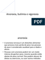 Anorexia, Bulimia e Vigorexia