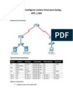 Actividad PT Configurar Sever NTP y Syslog