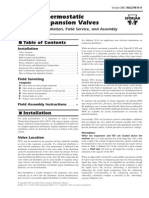 Sporlan TXV Inst Service 12 Pgs New Version