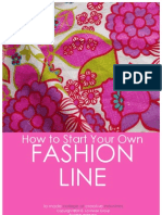 How To Start Your Own Fashion Line