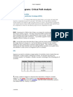 Network Diagrams: Critical Path Analysis