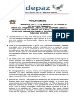 Nota de Prensa 13-06-13 - Pronunciamiento Dia Huaquillas