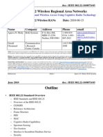 IEEE 802.22 Wireless Regional Area Networks