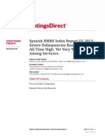 Spanish RMBS Index Report Q1 2013: Severe Delinquencies Reach An All-Time High, Yet Vary Widely Among Servicers