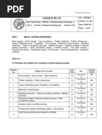 ME2201 Manufacturing Technology-I