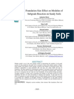 Aminaton Marto - Foundation Size Effect On Modulus of Subgrade Reaction On Sandy Soils