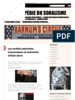 Les Amitiés Satanistes, Maçonniques Et Sodomites D'alain Sor PDF