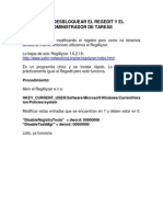 Como Desbloquear El Regedit y El Administrador de Tareas