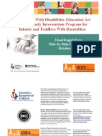 IDEA Part C Early Intervention Program For Infants and Toddlers With Disabilities