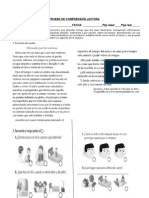 Prueba Comprension Lectora 1ero Básico