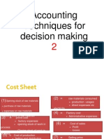 Accounting Techniques For Decision Making