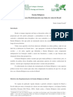 Ensino Religioso: Legislação e Seus Desdobramentos Nas Salas de Aula Do Brasil