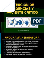 Atención en Urgencia y Paciente Crítico