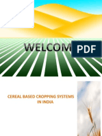 Cereal Based Cropping System in India