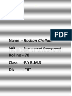 Name - Roshan Chellani Sub - Roll No - 70 Class - F.Y B.M.S Div - "B"