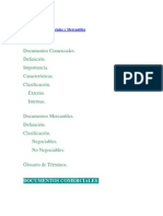 Documentos Comerciales y Mercantiles