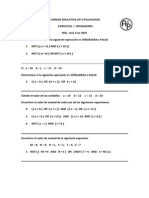 Ejercicios Operadores Relacionales Logicos