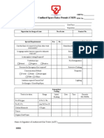 Confined Space Entry Permit Rev 1