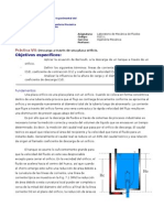 Descarga A Través de Un Orificio