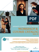 Workshop & Workshop & Course Catalog Course Catalog: Affinity Consulting & Training Affinity Consulting & Training