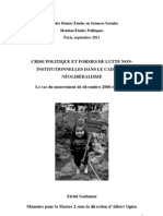 CRISE POLITIQUE ET FORMES DE LUTTE NON - INSTITUTIONNELLES DANS LE CADRE DU NÉOLIBÉRALISME Le Cas Du Mouvement de Décembre 2008 en Grèce Eirini Gaitanou