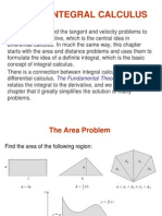 Integral Calculus: The Fundamental Theorem of Calculus