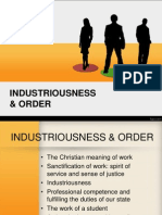 Industriousness and Order