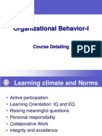 Organizational Behavior-I: Course Detailing