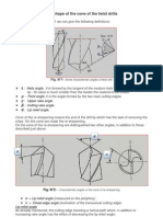 The Shape of The Cone of The Twist Drills Unit-2